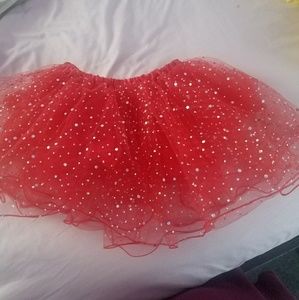 Girls red tutu